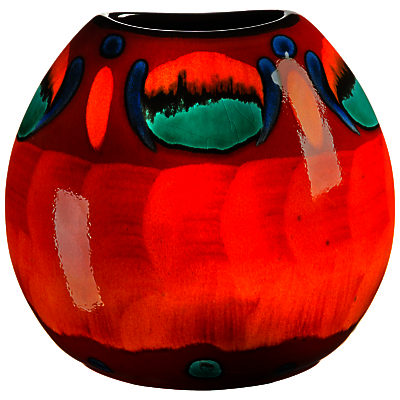 Poole Pottery Volcano Purse Vase, H20cm Poole Pottery Volcano Purse Vase, H20cm